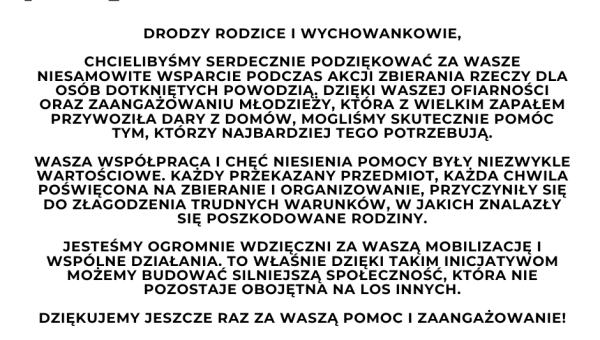 **Dziękujemy**